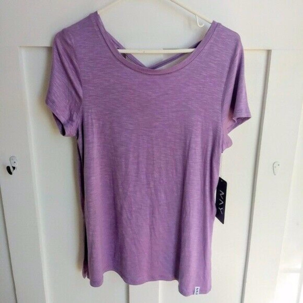 NWT Andrew Marc Strappy V-Neck Performance Sz M